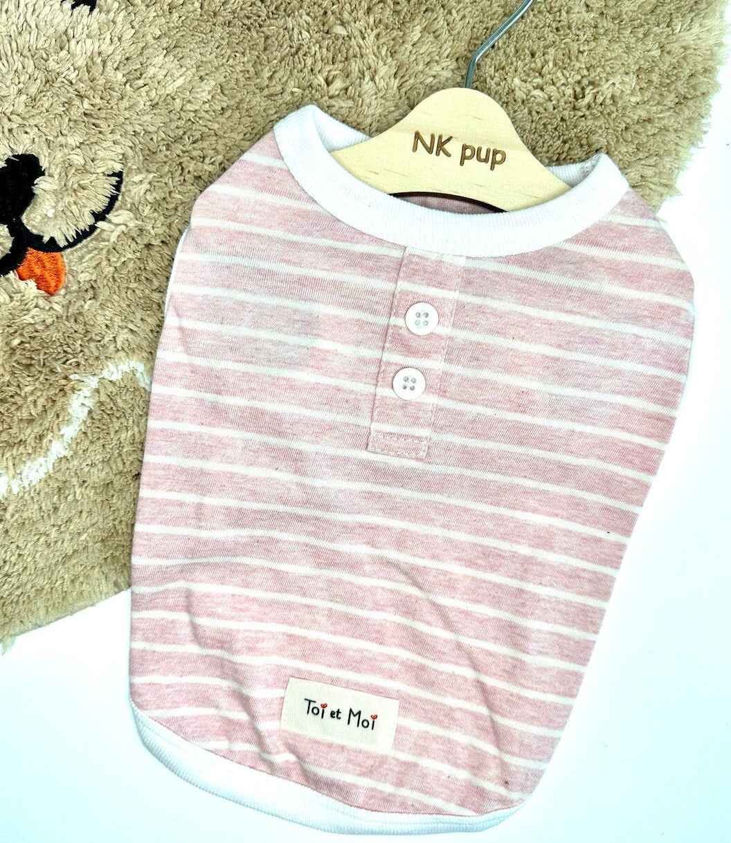 Stripe Sleeveless Shirt, S-2XL, Dog-Tee, Dog T-shirt, Dog Top, Dog Clothing, Dog Fashion, Dog Apparel, Undershirt for Dogs - NKpup