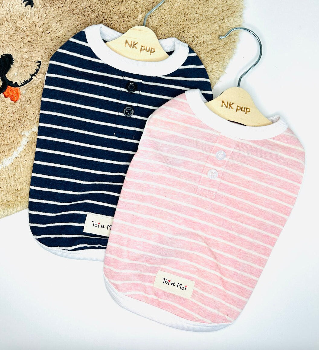 Stripe Sleeveless Shirt, S-2XL, Dog-Tee, Dog T-shirt, Dog Top, Dog Clothing, Dog Fashion, Dog Apparel, Undershirt for Dogs - NKpup