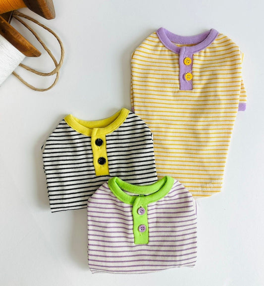 Stripe T-Shirt, S-2XL, Dog-Tee, Dog T-shirt, Dog Top, Dog Clothing, Dog Fashion, Dog Apparel, Undershirt for Dogs - NKpup