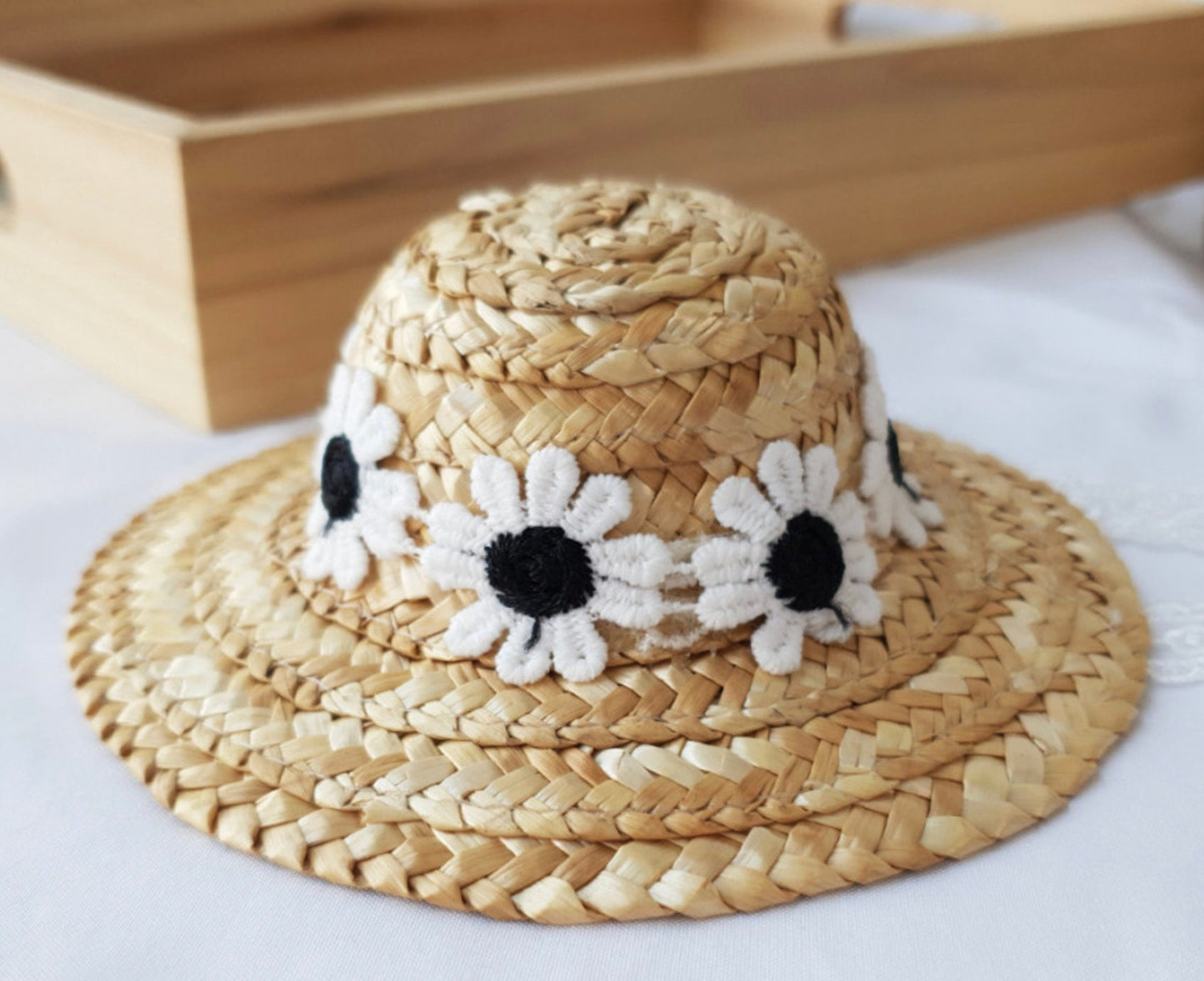 Straw Daisy Hat, S-L, Pet Outdoor Accessories, Hawaii Style, Sombrero, Pet Accessory, Dog Fashion, Dog Apparel, Pet Clothing - NKpup