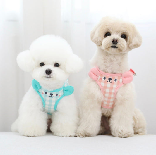 Cotton Mesh Harness, 3 Colors, Mesh Harness for Pet, Step in Harness, Fleece Dog Harness, Small Dog Harness, Harness Dog - NKpup