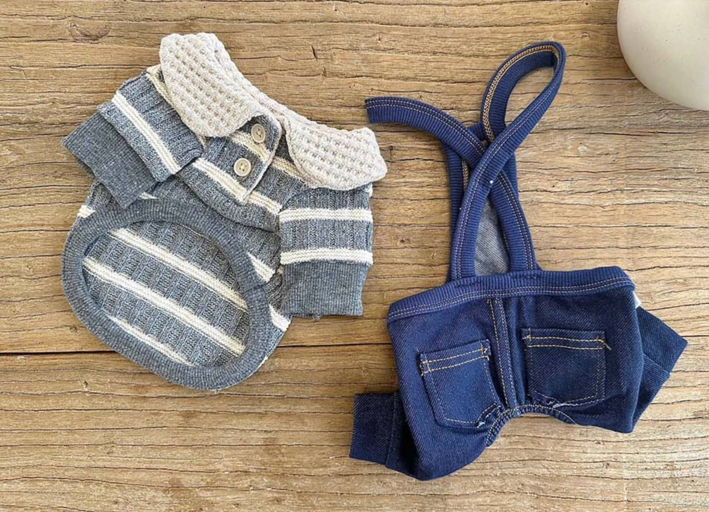 Waffle Collar Knit, XS-2XL, Pet Clothing, Dog-Tee, Dog T-shirt, Dog Top, Dog Clothing, Dog Fashion, Dog Apparel, Dog Long sleeves - NKpup