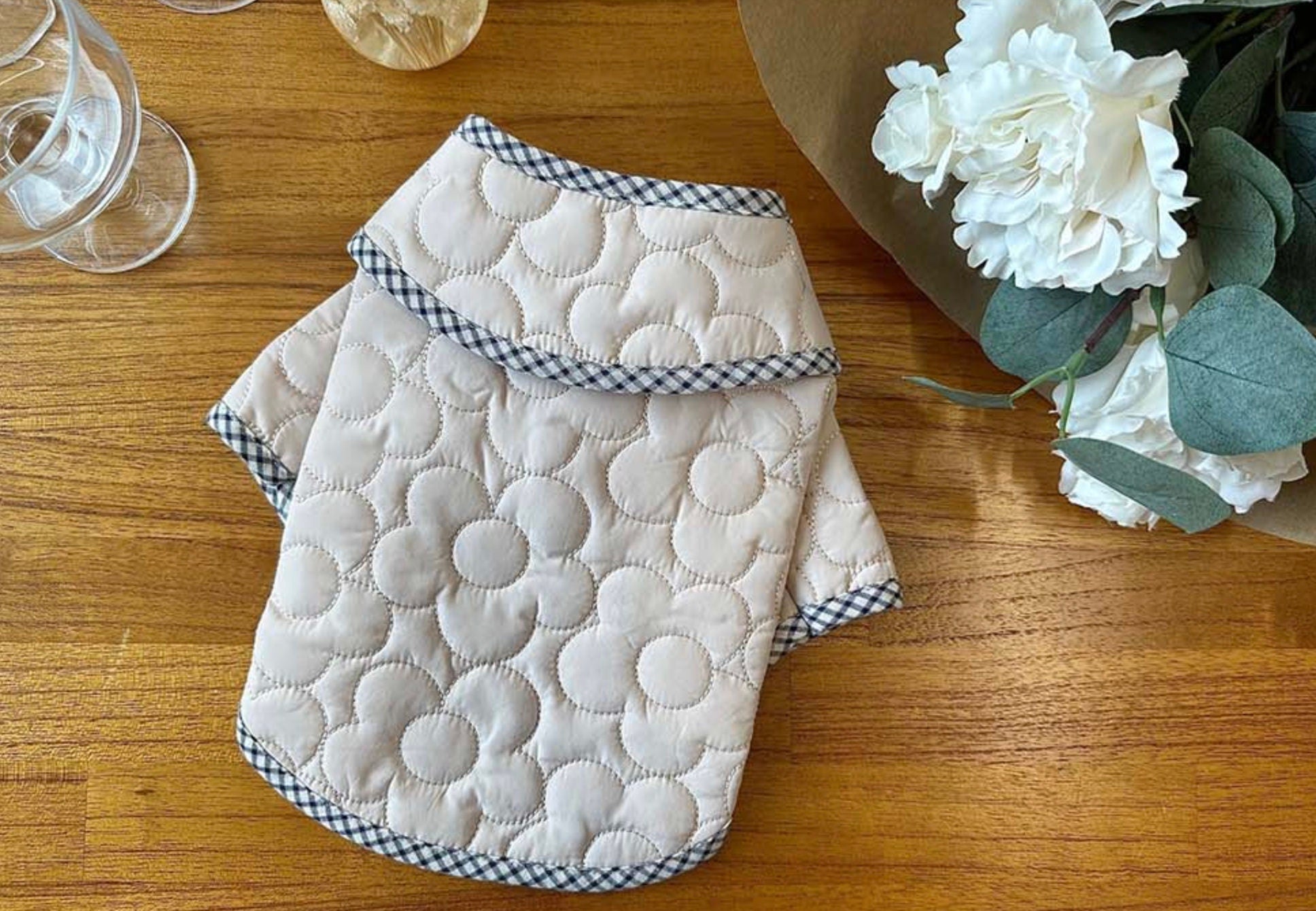 Quilted Jacket w/Cape, XS-2XL, Pet Clothing, Dog-Vest, Dog Jacket, Dog Fashion, Dog Apparel, Pet Clothing