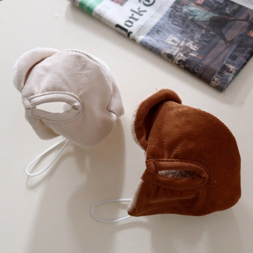 Corduroy Dog Trapper Hat