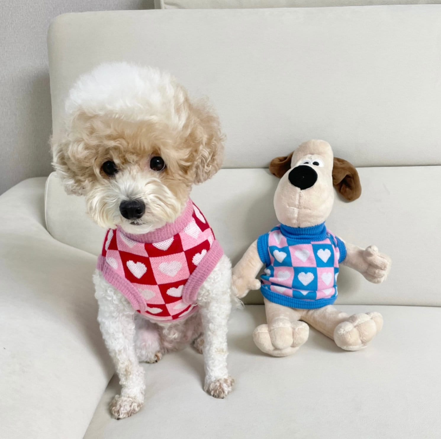 Heart Turtleneck Knit Vest, S-XL, Pet Clothing, Dog-Tee, Dog T-shirts, Dog Top, Dog Clothing, Dog Fashion, Dog Apparel