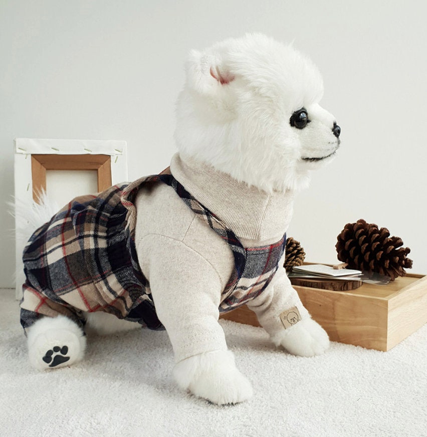 Gingham Overall, S-2XL, Pajama Pet, Dog Jumpsuit, Pet Clothing, Small Dog Jumper, Dog Summer Dress, Dog Fashion, Dog Apparel, Pet Clothing - NKpup