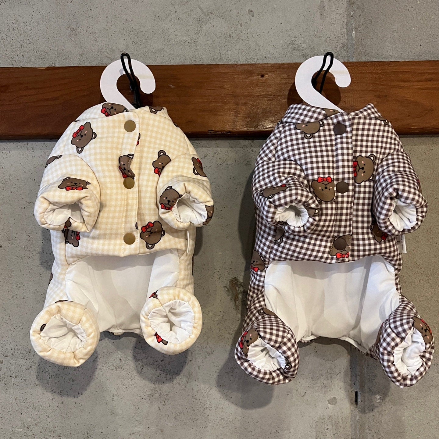 Check Padded Overall, S-2XL, Pet Pants, Dog Jumpsuit, Pet Clothing, Dog Coat, Dog Winter Top, Dog Fashion, Dog Apparel, Pet Clothing - NKpup
