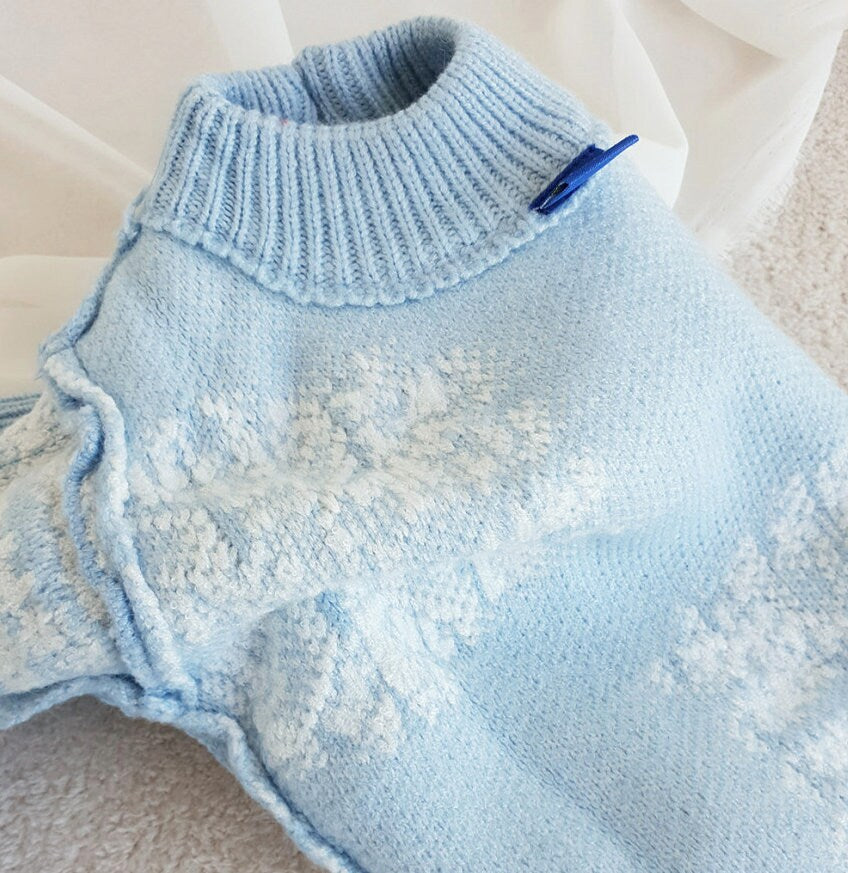 Snow Knit Cardigan, S-2XL, Pet Clothing, Dog-Sweater, Dog Outer, Dog Jacket, Dog Fashion, Dog Apparel, Pet Clothing - NKpup