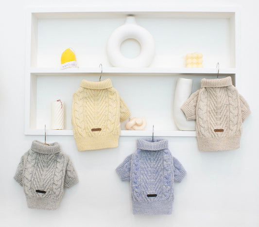 Turtleneck Cable Knit, S-2XL, Pet Clothing, Dog-Tee, Dog Winter Vest, Dog Top, Dog Fashion, Dog Apparel, Pet Clothing - NKpup