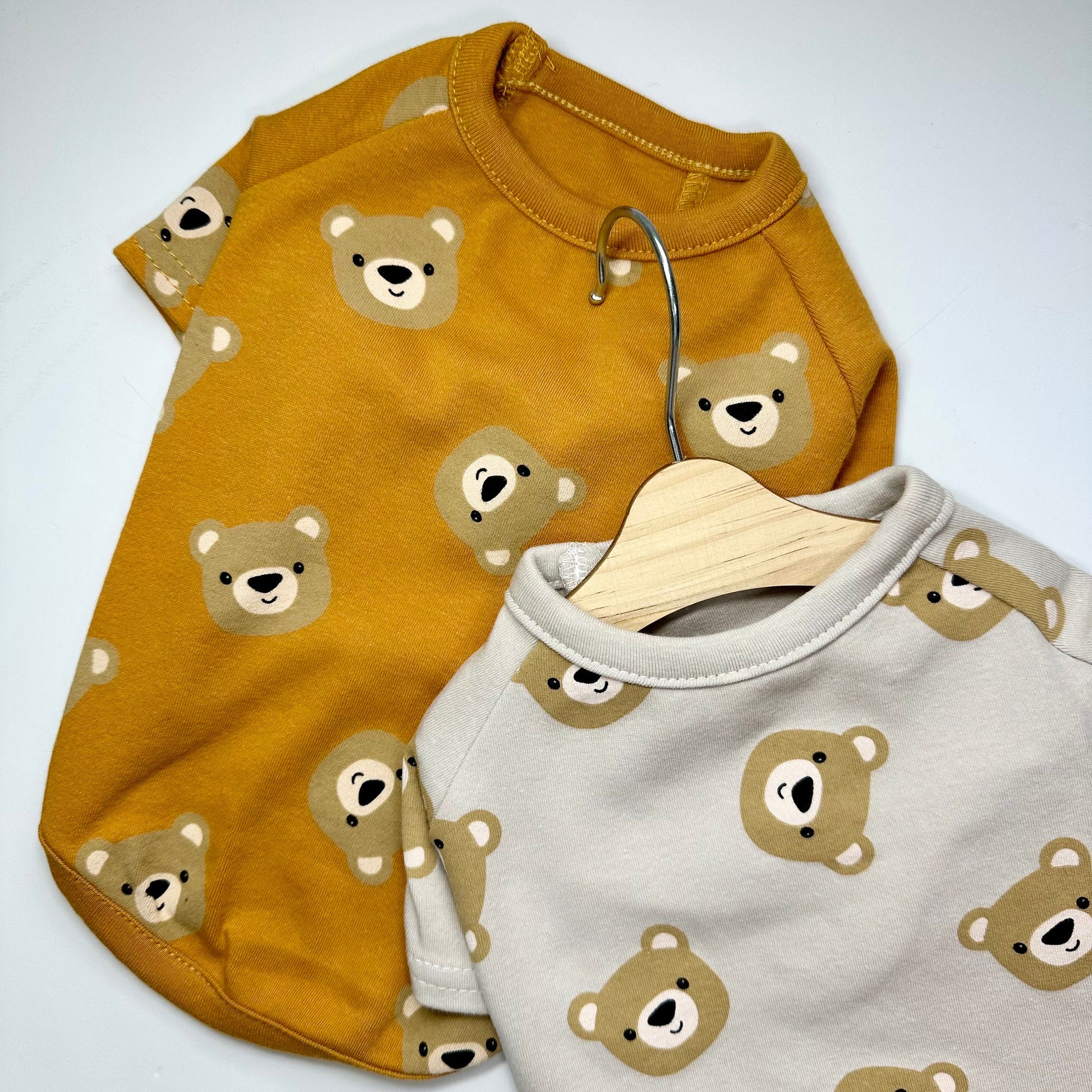 Teddy Bear Shirt, S-XL, Pet Clothing, Dog-Tee, Dog check-shirt, Dog Top, Dog Clothing, Dog Fashion, Dog Apparel, Dog Long sleeves - NKpup