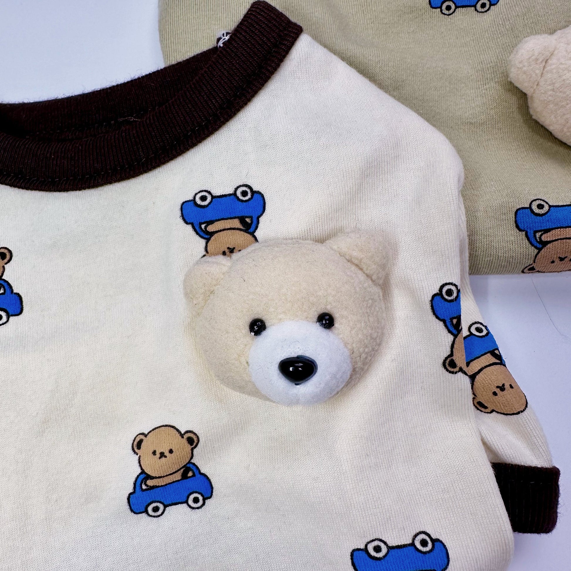 Teddy Bear Brooch T-Shirt, S~XL, Pet Clothing, Dog-Tee, Dog T-shirt, Dog Top, Dog Clothing, Dog Fashion, Dog Apparel