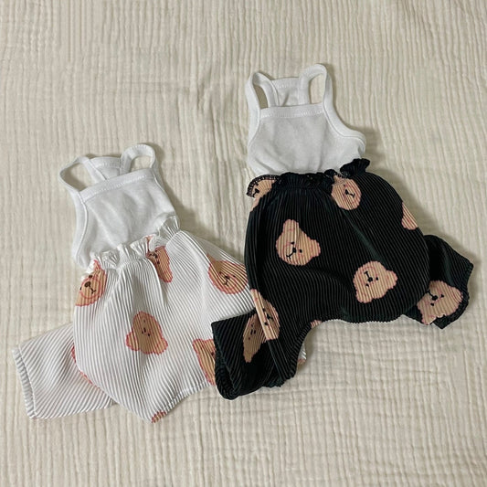 Teddy Bear Overall, S-2XL, Pajama Pet, Dog Jumpsuit, Small Dog Clothes, Dog Romper, Dog Winter Top, Dog Fashion, Dog Apparel, Pet Clothing - NKpup