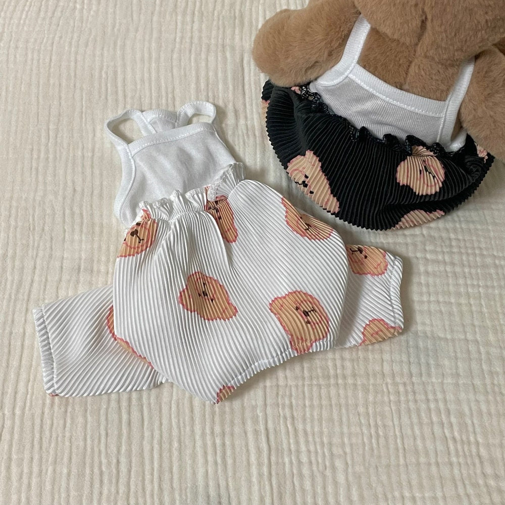 Teddy Bear Overall, S-2XL, Pajama Pet, Dog Jumpsuit, Small Dog Clothes, Dog Romper, Dog Winter Top, Dog Fashion, Dog Apparel, Pet Clothing - NKpup