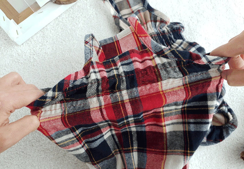 Gingham Overall, S-2XL, Pajama Pet, Dog Jumpsuit, Pet Clothing, Small Dog Jumper, Dog Summer Dress, Dog Fashion, Dog Apparel, Pet Clothing - NKpup