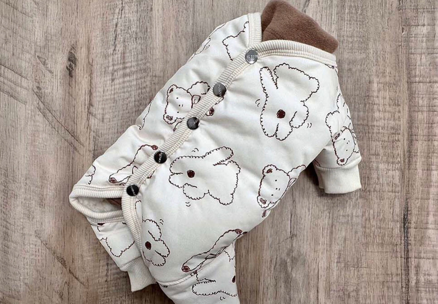 Bear Fleece Overall, S-2XL, Pet Pants, Dog Jumpsuit, Pet Clothing, Dog Coat, Dog Winter Top, Dog Fashion, Dog Apparel, Pet Clothing - NKpup