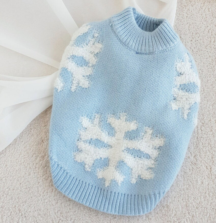 Snow Knit Cardigan, S-2XL, Pet Clothing, Dog-Sweater, Dog Outer, Dog Jacket, Dog Fashion, Dog Apparel, Pet Clothing - NKpup