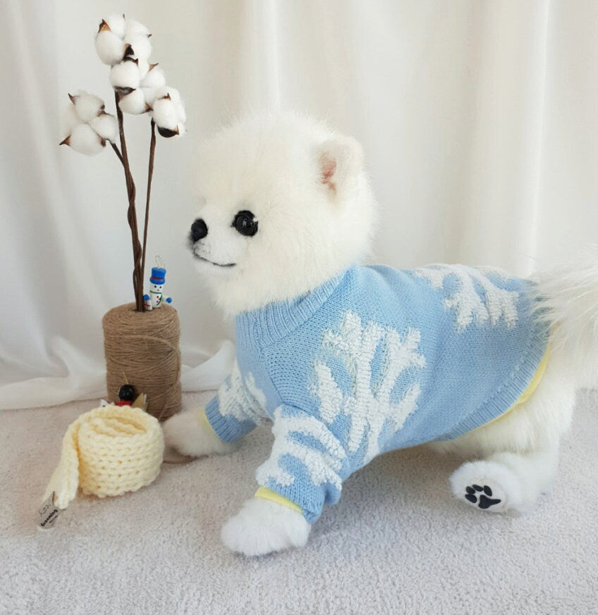 Snow Knit Cardigan, S-2XL, Pet Clothing, Dog-Sweater, Dog Outer, Dog Jacket, Dog Fashion, Dog Apparel, Pet Clothing - NKpup