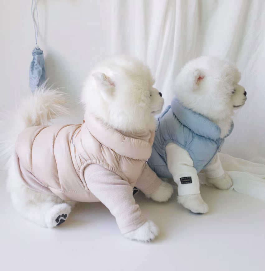 Pastel Puffer Padded Dog Vest