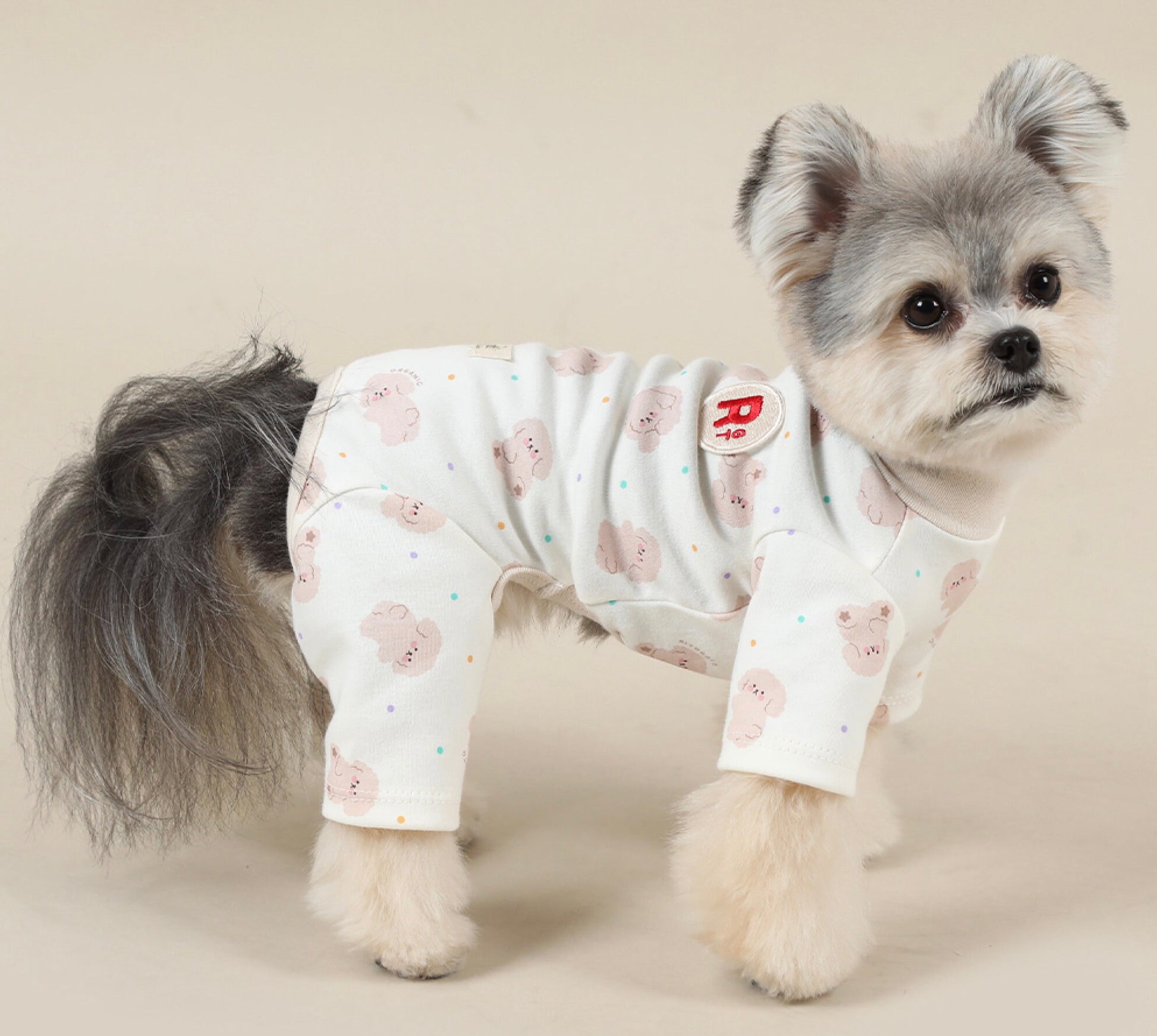 Organic Cotton Overall, S-2XL, GOTS Cotton Clothes for Pet, Dog Jumpsuit, Pet Clothing, Dog Romper