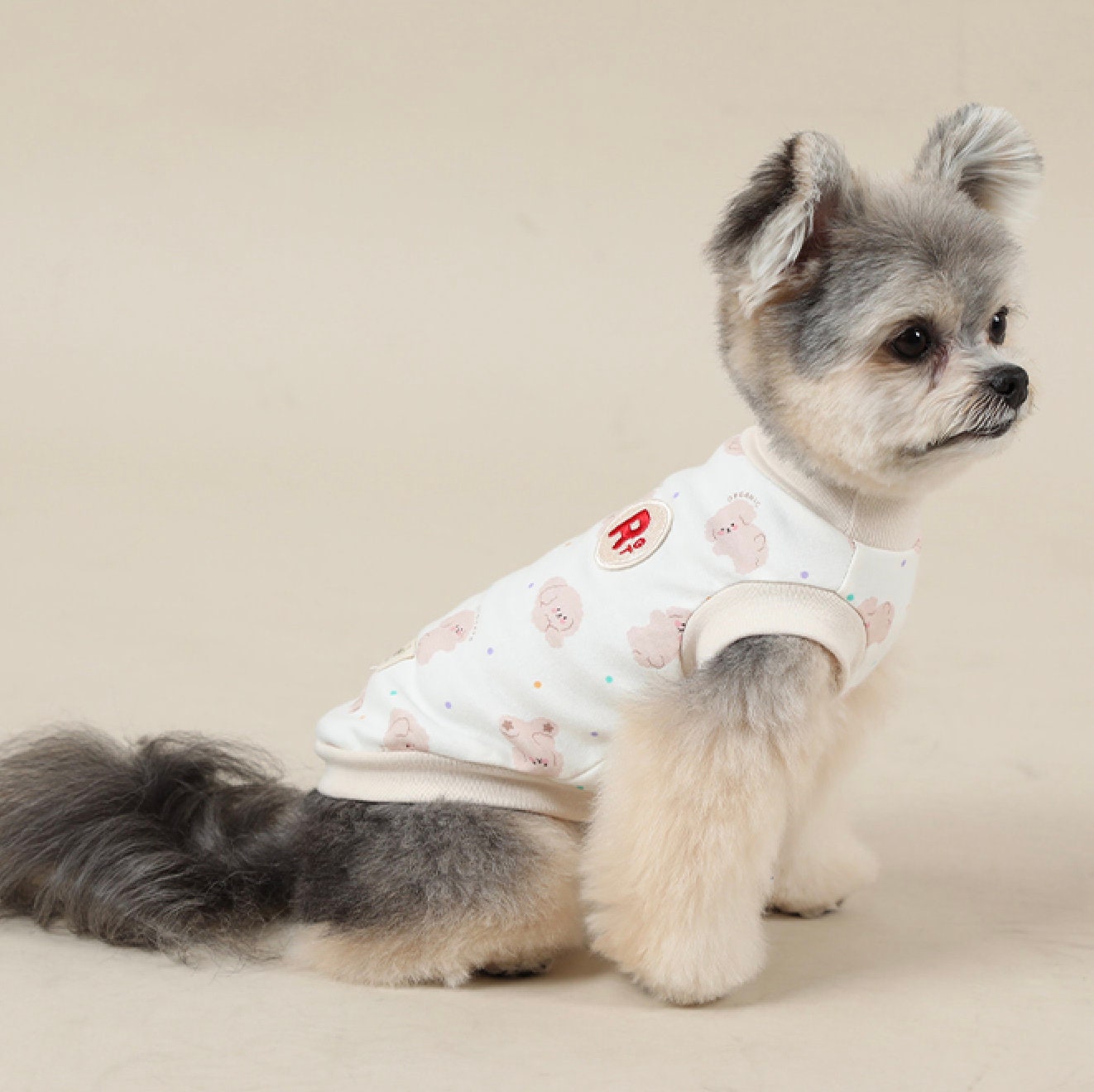 Organic Cotton T-shirt, S-2XL, GOTS Cotton Dog Clothes, Small Dog Cotton T-shirt, Dog Top, Dog Clothing, Dog Fashion