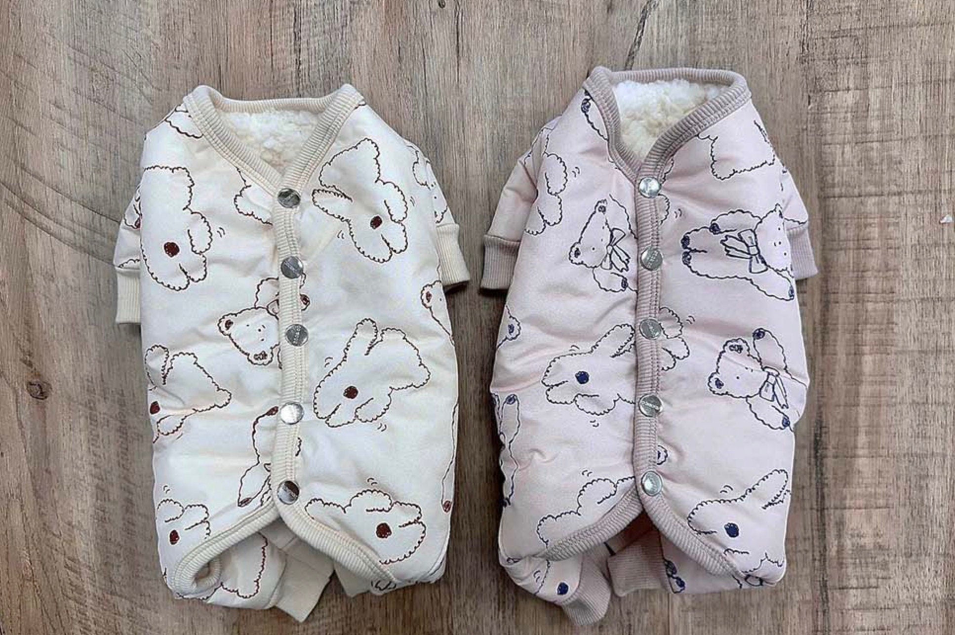Bear Fleece Overall, S-2XL, Pet Pants, Dog Jumpsuit, Pet Clothing, Dog Coat, Dog Winter Top, Dog Fashion, Dog Apparel, Pet Clothing - NKpup