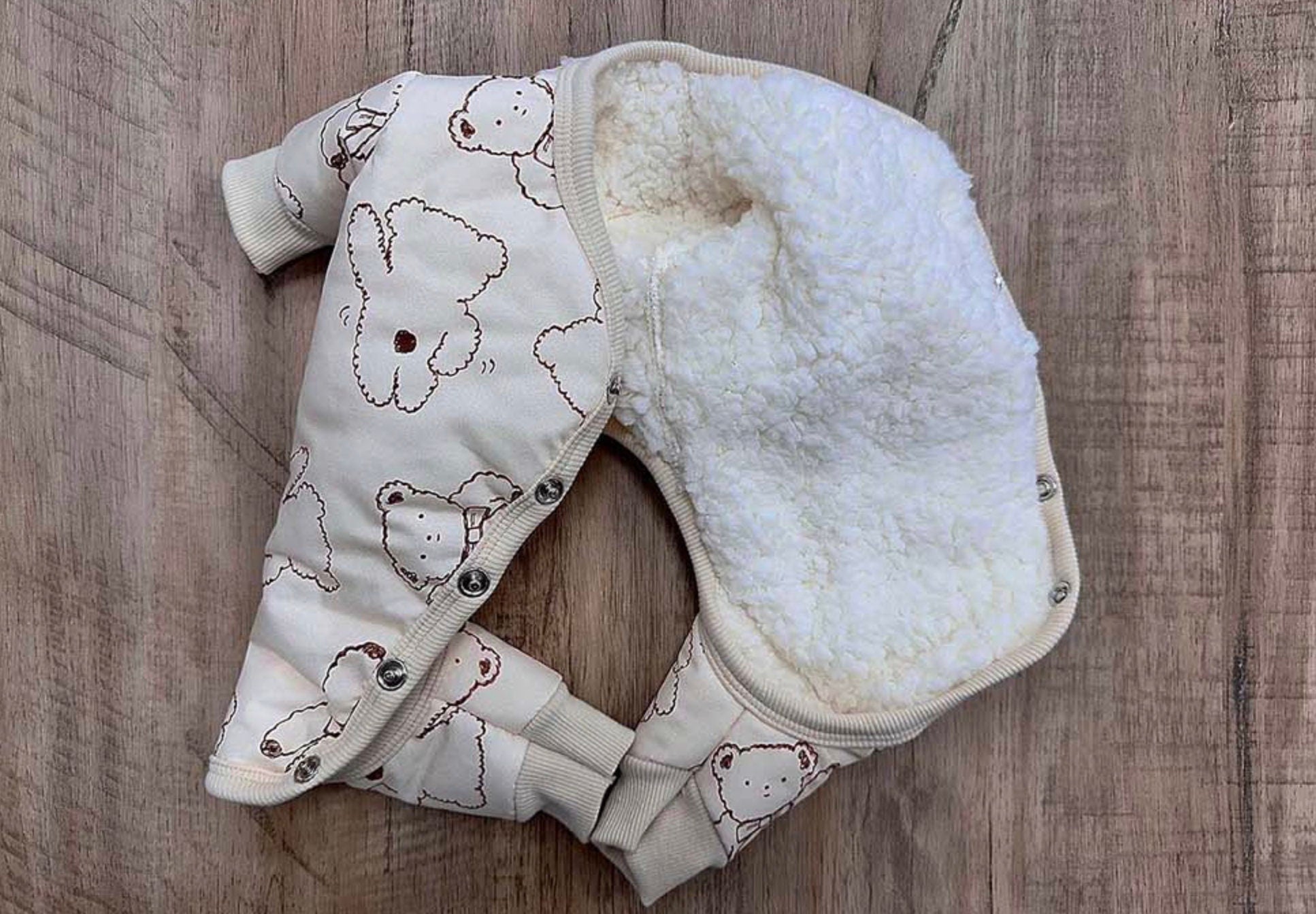 Bear Fleece Overall, S-2XL, Pet Pants, Dog Jumpsuit, Pet Clothing, Dog Coat, Dog Winter Top, Dog Fashion, Dog Apparel, Pet Clothing - NKpup