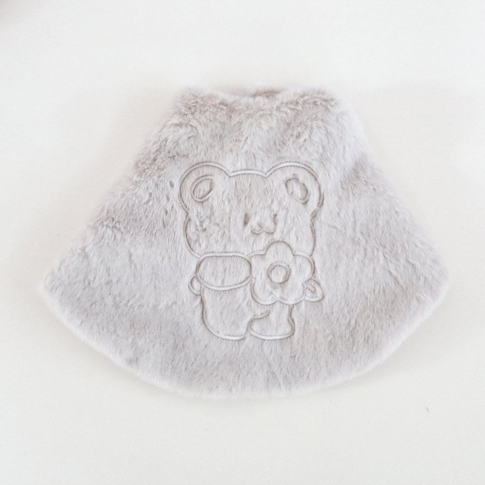 Bear Plush Cape, S-XL, Small Dog Cape, Dog Jacket, Pet Clothing, Small Dog Apparel, Pet Clothing, Winter Outfit