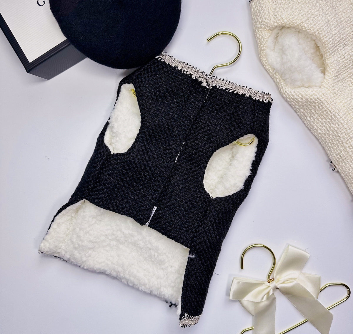 Tweed Fleece Dress, S-XL, Small Dog-dress, Small Dog Wedding, Dog Clothes, Dog Apparel - NKpup
