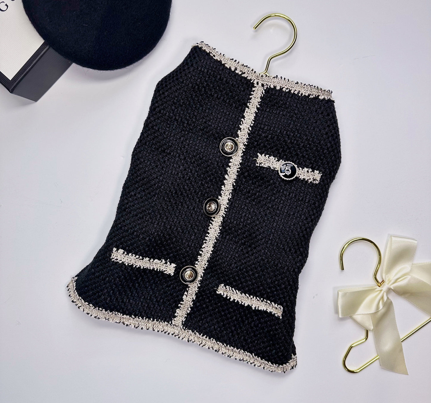 Tweed Fleece Dress, S-XL, Small Dog-dress, Small Dog Wedding, Dog Clothes, Dog Apparel - NKpup