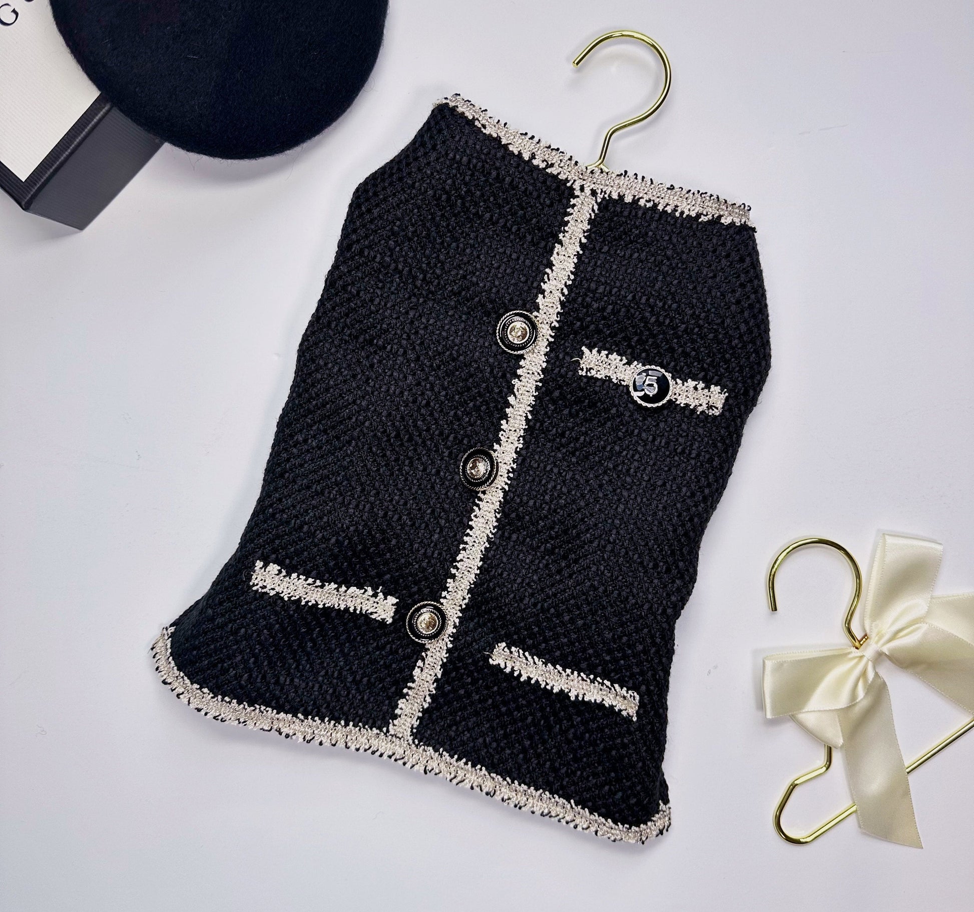 Tweed Fleece Dress, S-XL, Small Dog-dress, Small Dog Wedding, Dog Clothes, Dog Apparel - NKpup