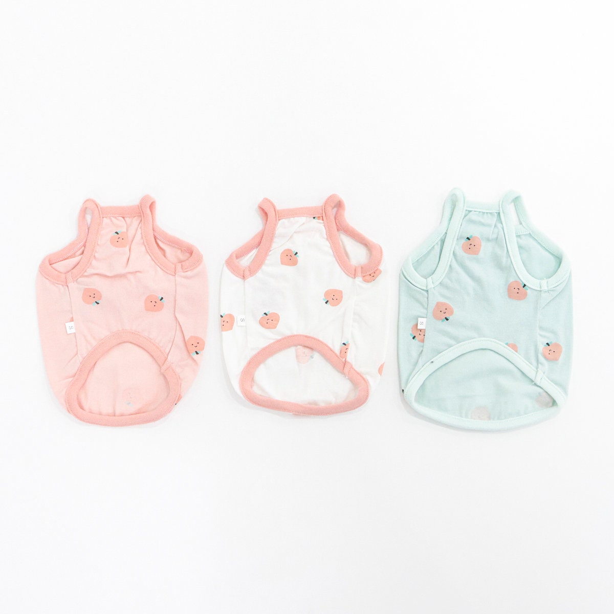 Peach Cotton Sleeveless, S-XL, Dog Cotton Tee, Dog-Tee, Dog T-shirt, Dog Top, Dog Clothing, Dog Fashion, Dog Apparel, Undershirt for Dogs