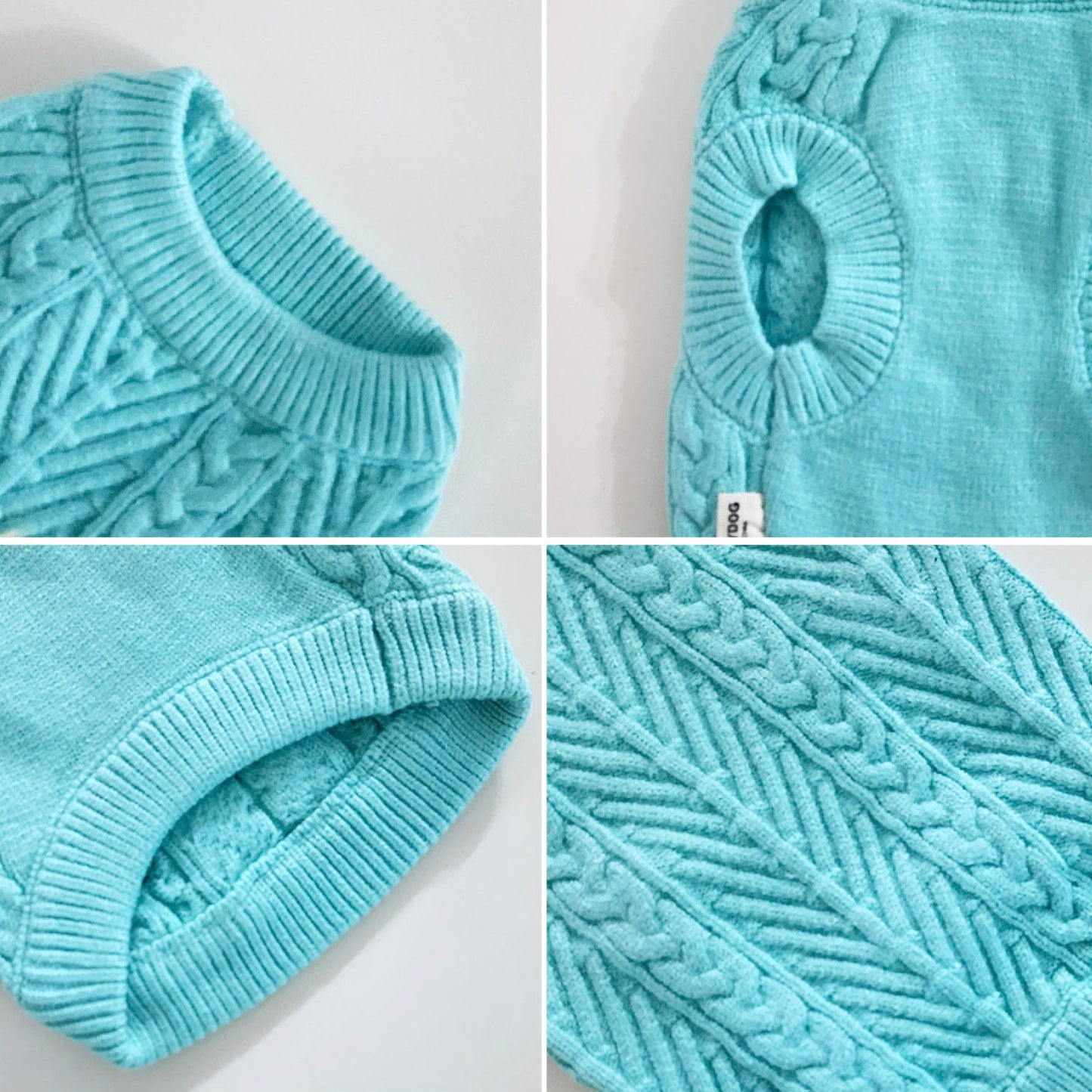 Candy Round Cable Knit Vest, S-XL, Pet Clothing, Dog-Tee, Dog check-shirt, Dog Top, Dog Fashion, Dog Apparel, Pet Clothing