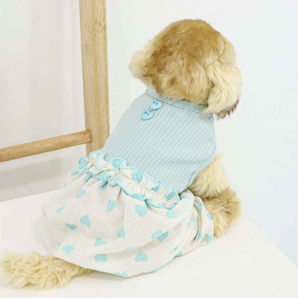 Heart Ribbed Overall, S-XL, Pajama Pet, Dog Jumpsuit, Pet Clothing, Dog Coat, Dog Winter Top, Dog Fashion, Dog Apparel, Pet Clothing - NKpup