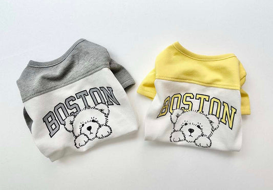 Boston Color-Block Tee, XS-2XL, Pet Clothing, Dog-Tee, Dog T-shirt, Dog Top, Dog Clothing, Dog Fashion, Dog Apparel