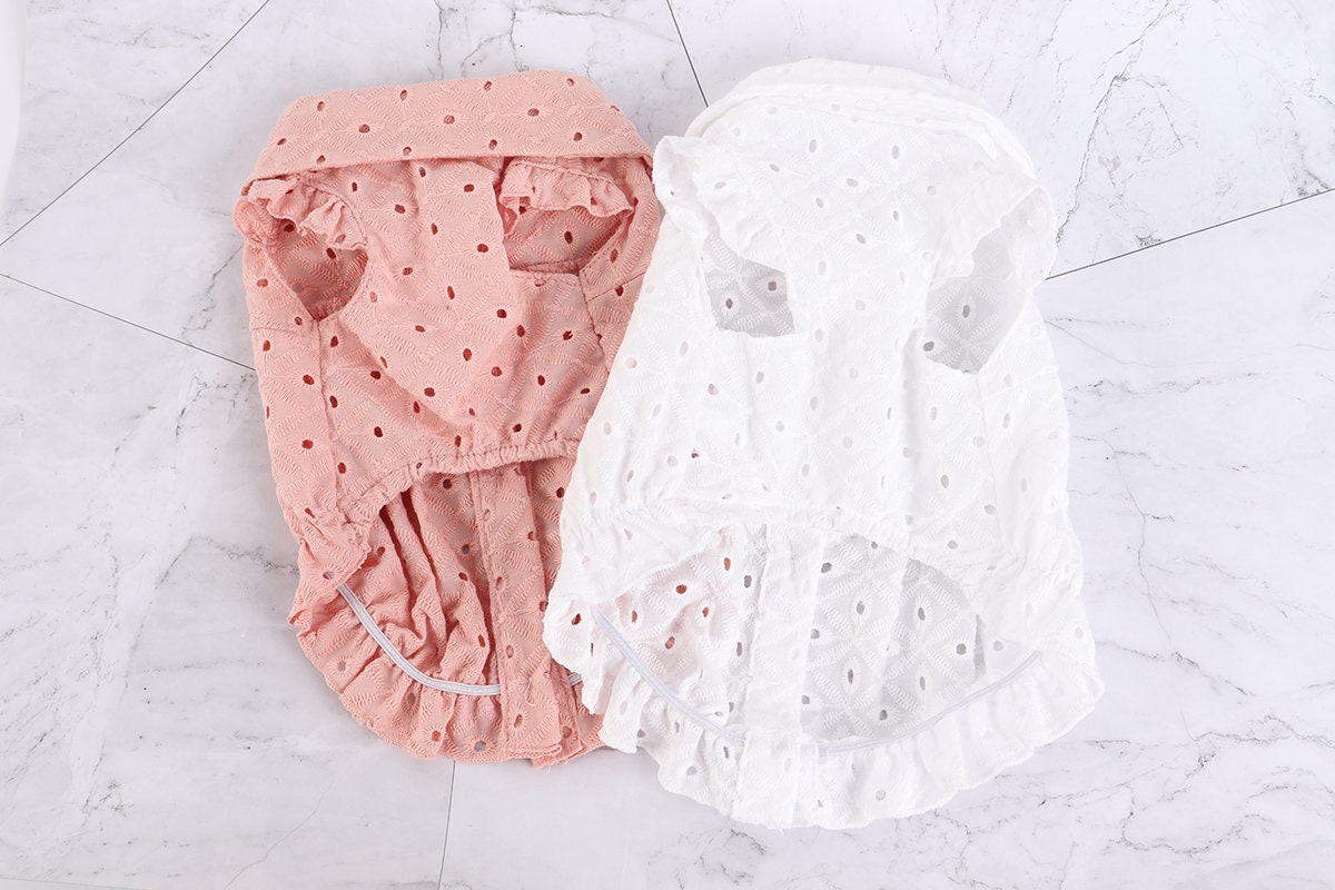 Eyelet Blouse, S-XL, Dog-Tee, Dog T-shirt, Dog Top, Dog Clothing, Dog Fashion, Dog Apparel, Undershirt for Dogs - NKpup