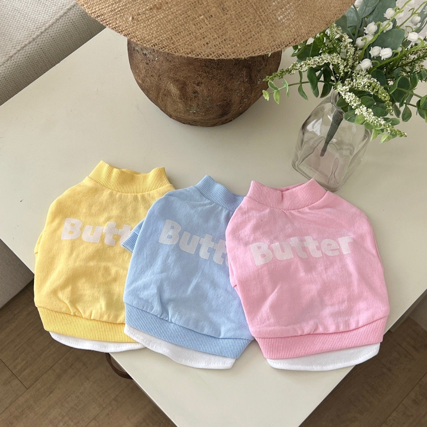 Butter Sweatshirt, S-XL, Pet Clothing, Pet Clothing, Dog-Tee, Dog T-shirts, Dog Top, Dog Clothing, Dog Fashion, Dog Apparel