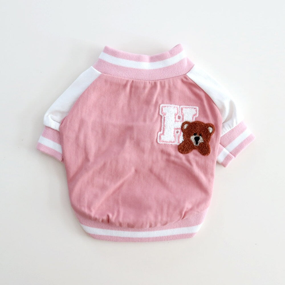 Bear Sporty Jacket, S-2XL, Pet Clothing, Dog Jacket, Small dog Clothes, Dog Fashion, Dog Apparel, Pet Clothing