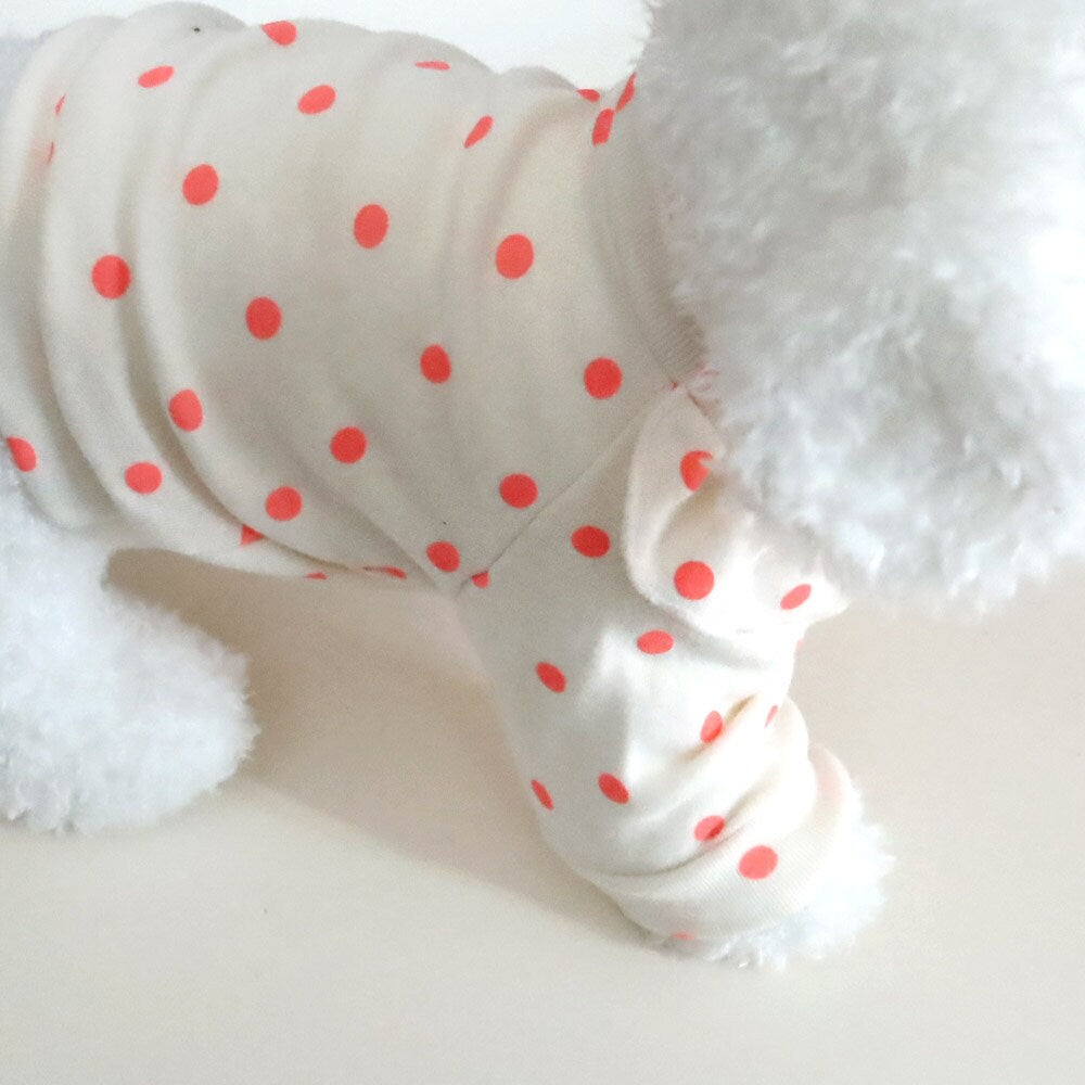 Dot Sweatshirt, S-2XL, Dog Sleeveless, Dog-Tee, Dog T-shirt, Dog Top, Dog Clothing, Dog Fashion, Dog Apparel, Undershirt for Dogs