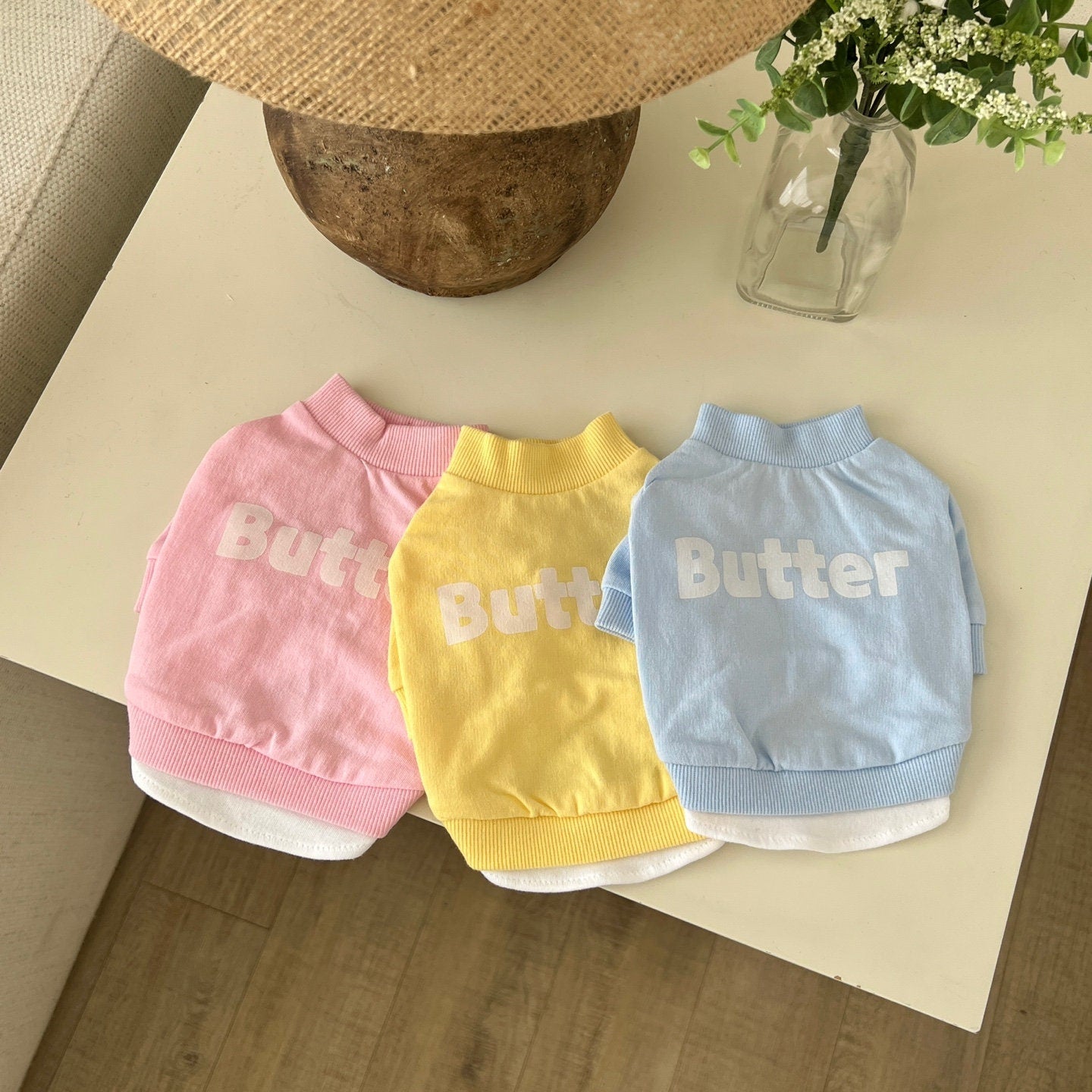 Butter Sweatshirt, S-XL, Pet Clothing, Pet Clothing, Dog-Tee, Dog T-shirts, Dog Top, Dog Clothing, Dog Fashion, Dog Apparel