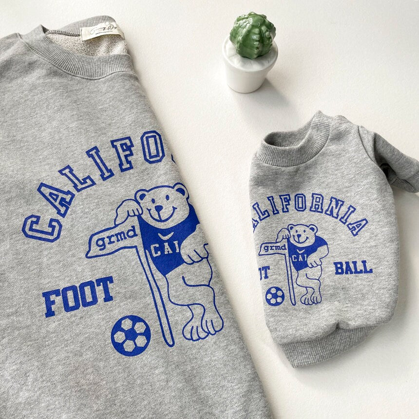 California Sweatshirt, S-2XL, Small Dog Clothes, Dog-Tee, Dog Sweatshirt, Dog Top, Dog Clothing, Dog Apparel, Dog Long sleeves