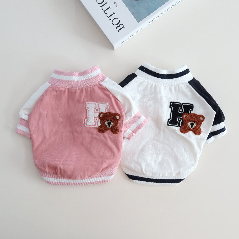 Bear Sporty Jacket, S-2XL, Pet Clothing, Dog Jacket, Small dog Clothes, Dog Fashion, Dog Apparel, Pet Clothing