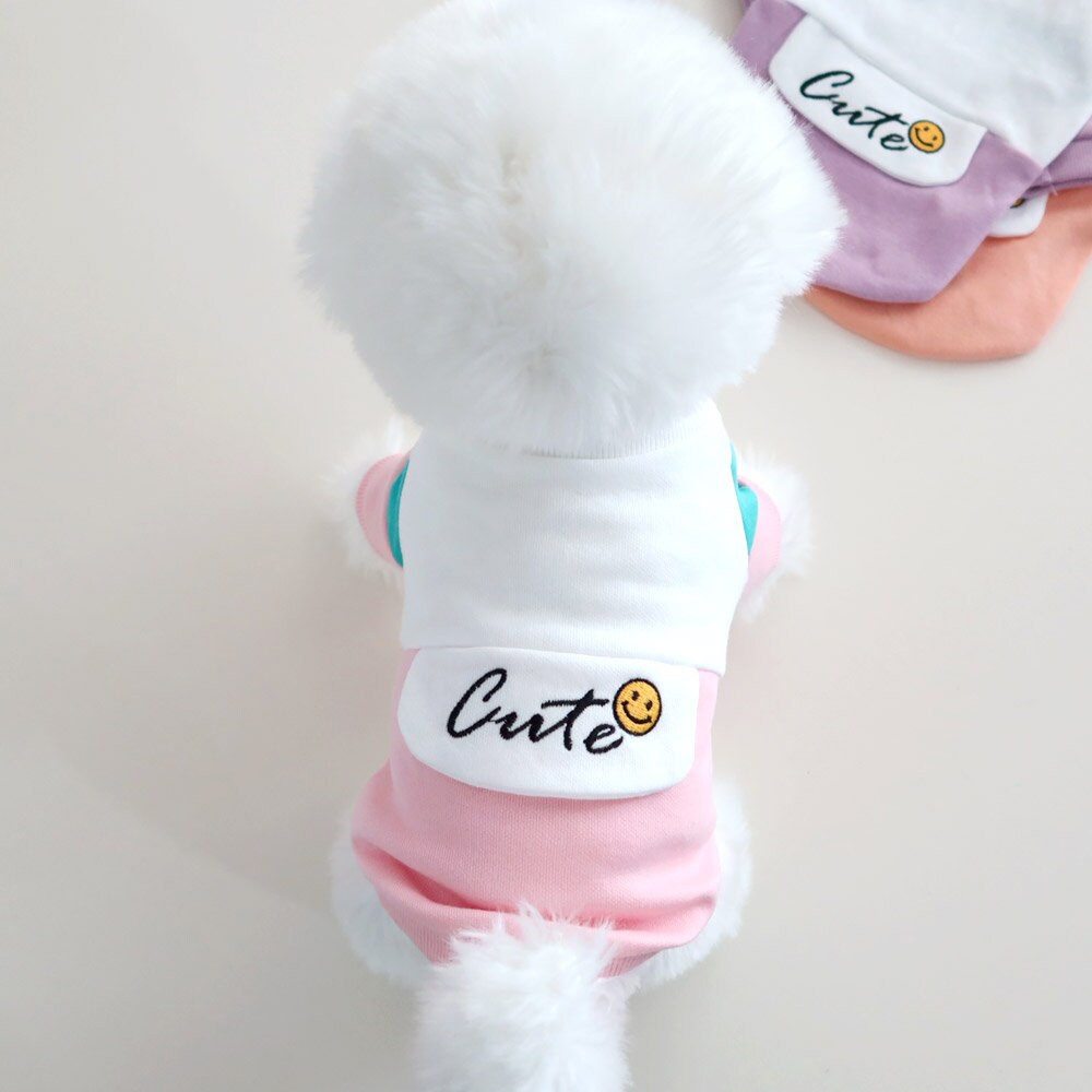 Cute Color Blocks T-shirts, S-2XL, Small Dog Clothes, Dog-Tee, Dog T-shirt, Dog Top, Dog Outfit, Dog Fashion, Dog Apparel