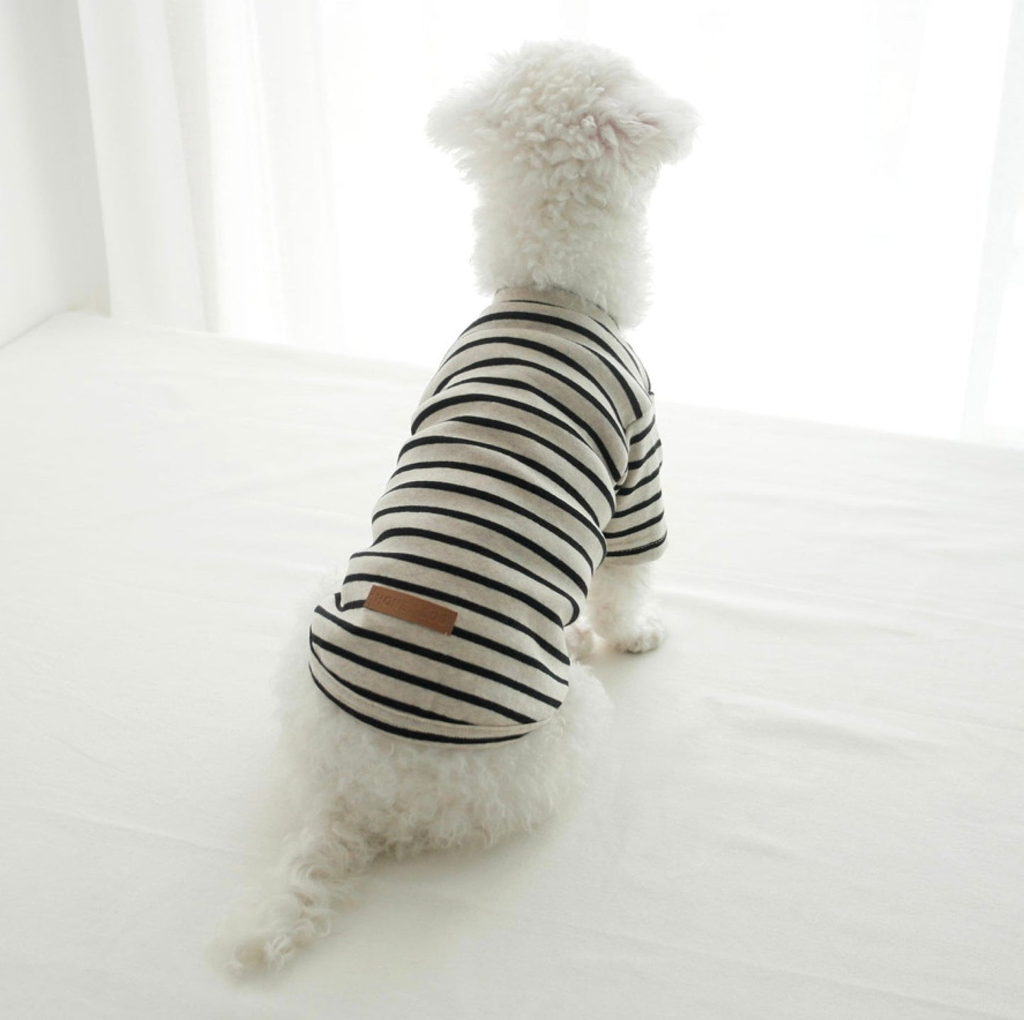 Cotton Stripe T-shirt, XS-2XL, Dog-Tee, Dog T-shirt, Dog Top, Dog Clothing, Dog Fashion, Dog Apparel, Undershirt for Dogs