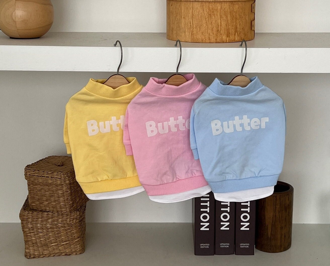 Butter Sweatshirt, S-XL, Pet Clothing, Pet Clothing, Dog-Tee, Dog T-shirts, Dog Top, Dog Clothing, Dog Fashion, Dog Apparel