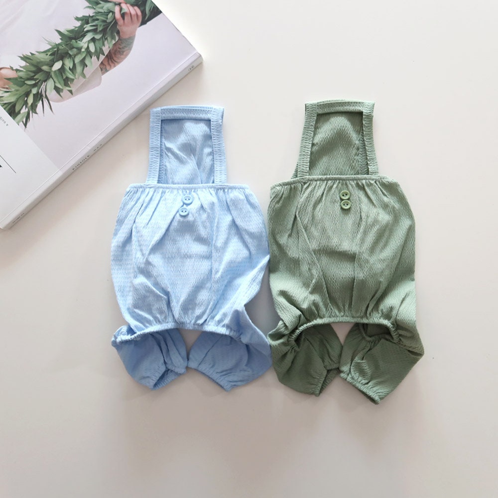 Solid Summer Overall, S-XL, Pajama Pet, Dog Jumpsuit, Dog Romper, Dog Summer Top, Dog Clothes, Dog Apparel, Pet Clothing