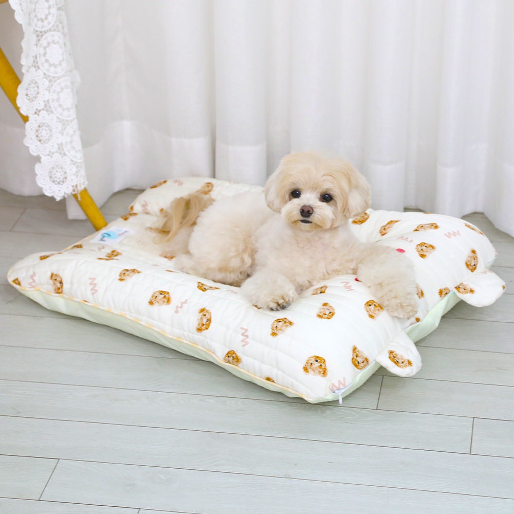 Dog Summer Cooling Bumper Mat, Vegan Rayon Silk, Non Slip Mat, Dog Mat, Dog Sleeping Mat, Pet Our Door Mat, Washable Mat, Size M L - NKpup