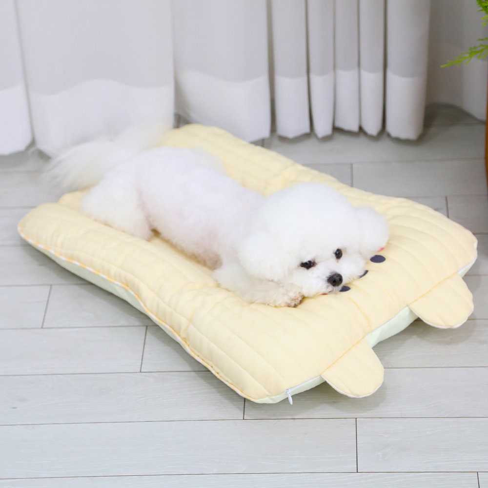 Dog Summer Cooling Bumper Mat, Vegan Rayon Silk, Non Slip Mat, Dog Mat, Dog Sleeping Mat, Pet Our Door Mat, Washable Mat, Size M L - NKpup