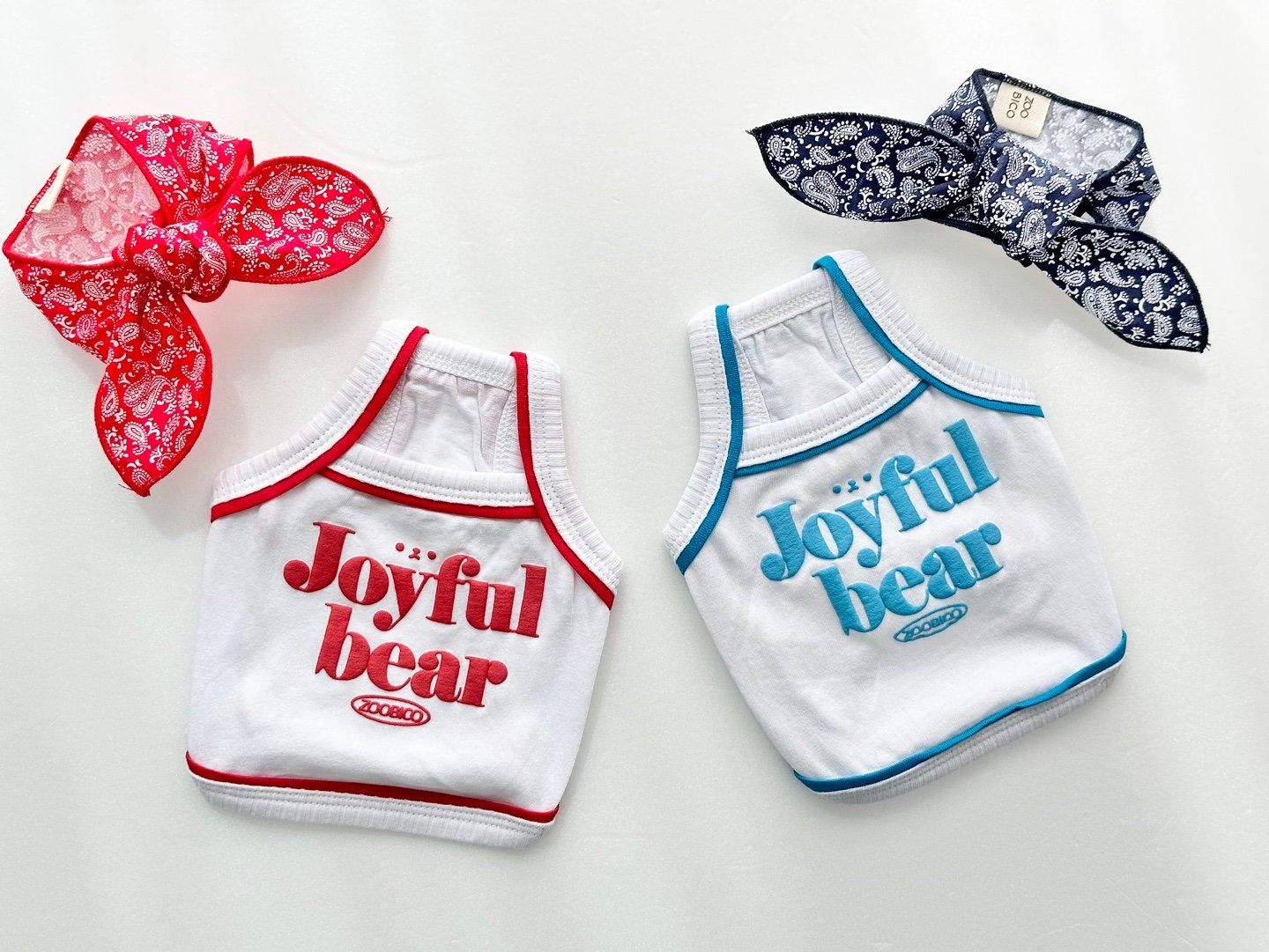 Cotton Joyful Crop Top, XS-2XL, Small Dog Sleeveless, Dog-Tee, Dog T-shirt, Dog Top, Dog Clothing, Dog Apparel, Undershirt for Dogs Pet