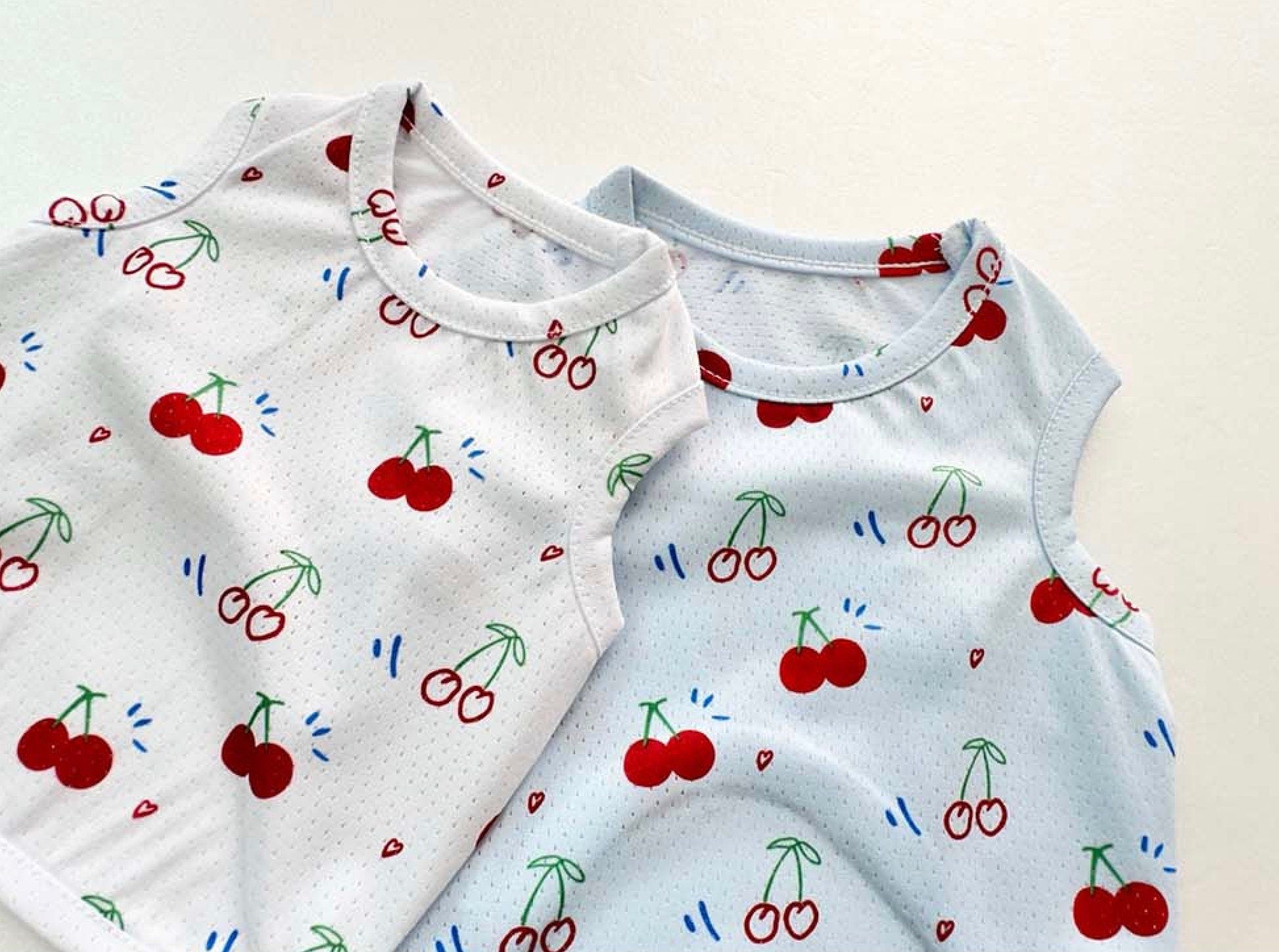 Cherry Mesh Top, XS-2XL, Small Dog Clothes, Cooling Tee For Dog, Summer Dog-Tee, Dog T-shirt, Dog Top, Dog Clothing, NKpup - NKpup