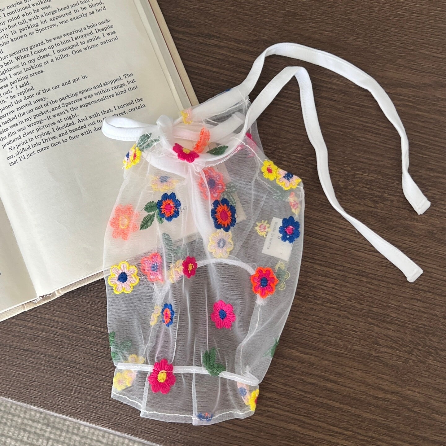 Vivid Floral Halter Dress, S-XL, Dog Dress, Wedding Pet, Dog Summer Dress, Dog Top, Dog Clothing, Dog Fashion, Dog Apparel - NKpup
